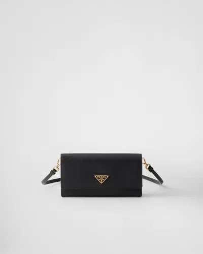 Prada Saffiano Leather Mini-bag In Black