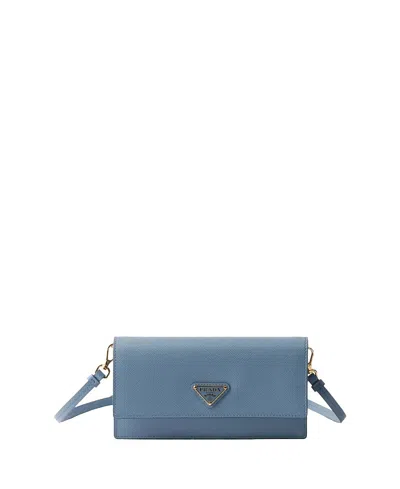 Prada Saffiano Leather Mini-bag In Blue