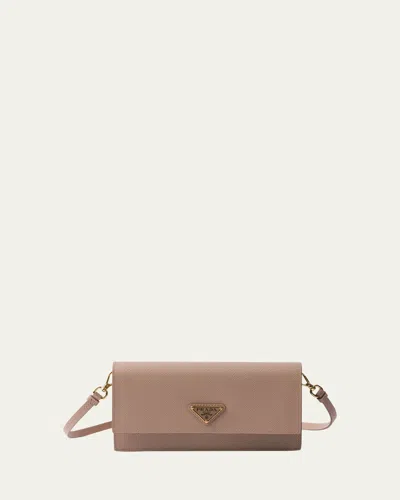 Prada Saffiano Leather Mini Bag In F0236 Cipria