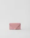 Prada Mini-tasche Aus Saffiano-leder In Peach