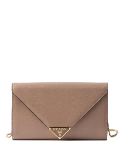 Prada Saffiano-leather Mini-bag In Pink