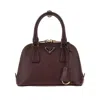 Prada Saffiano Leather Mini 'promenade' Bag In Red