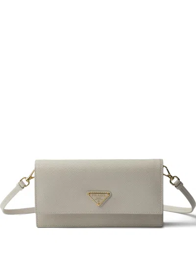 Prada Saffiano Leather Mini-bag In Neutral
