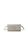 Prada Saffiano Leather Mini-bag In Neutral