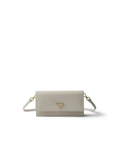 Prada Saffiano Leather Mini-bag In Gray