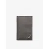Prada Grey Saffiano Leather Passport Holder