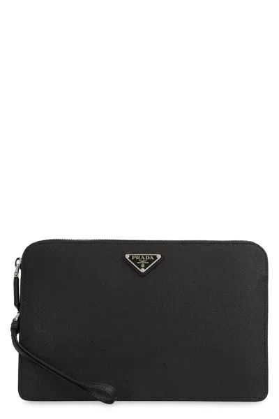 Prada Saffiano Leather Pouch