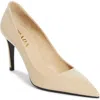 Prada Saffiano Leather Pump In Brown