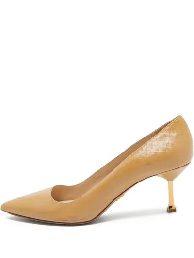 Pre-owned Prada Saffiano Leather Pumps