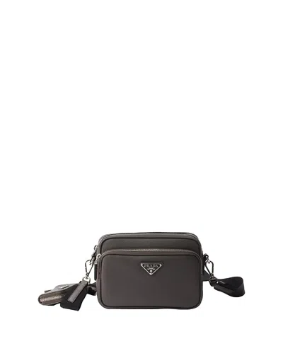 Prada Saffiano Leather Shoulder Bag In Black