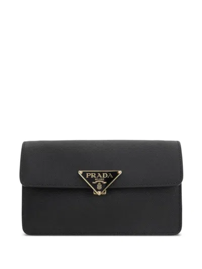 Prada Saffiano Leather Triangle-logo Mini Bag