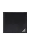 Prada Triangle Logo Saffiano Leather Wallet