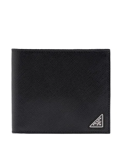 PRADA SAFFIANO LEATHER WALLET WITH COIN PURSE