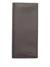 Prada Saffiano Leather Wallet In Gray