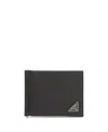 Prada Saffiano Leather Wallet In Black