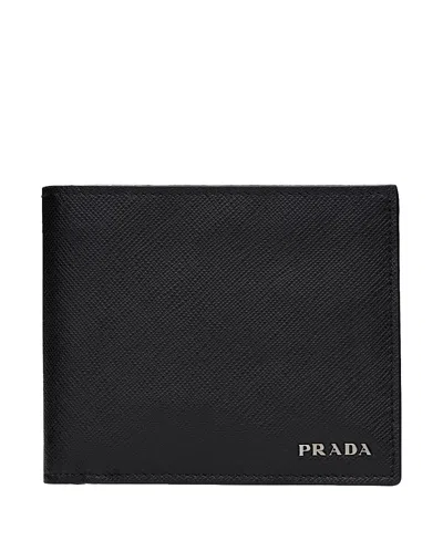 Prada Saffiano Leather Wallet In Black