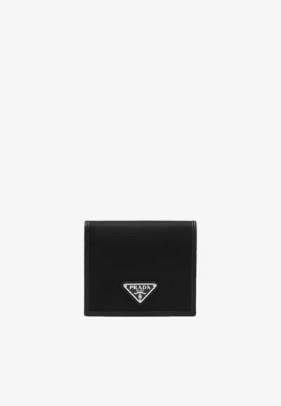 Prada Saffiano Leather Wallet In Black