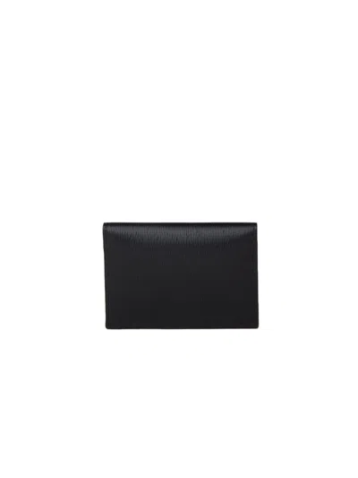Prada Saffiano Leather Wallet In Black