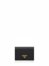 Prada Saffiano Leather Wallet In Black
