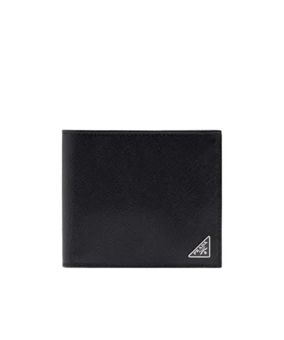 PRADA PRADA LOGO PLAQUE BIFOLD WALLET