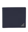 Prada Saffiano Leather Wallet In Blue