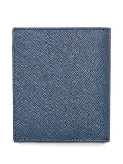 Prada Saffiano Leather Wallet In Gray