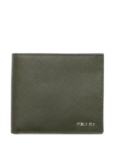 Prada Saffiano Leather Wallet In Brown