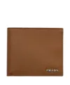 Prada Saffiano Leather Wallet In Brown