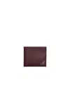 Prada Saffiano Leather Wallet In Burgundy