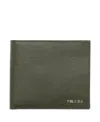Prada Saffiano Leather Wallet In Green