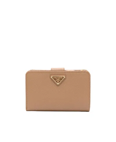 PRADA PRADA TRIANGLE LOGO BIFOLD WALLET