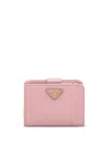 Prada Saffiano Leather Wallet In Pink