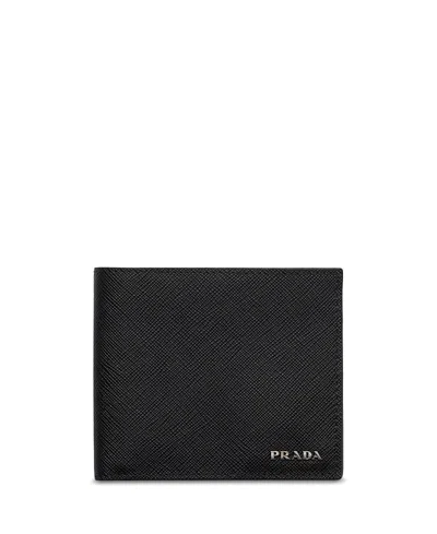 Prada Saffiano Leather Wallet In Black