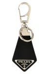 Prada Saffiano Logo Keyring