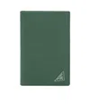 Prada Triangle Logo Cardholder In Green
