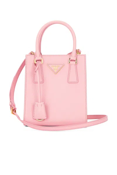 Pre-owned Prada Saffiano Lux Handbag In Pink