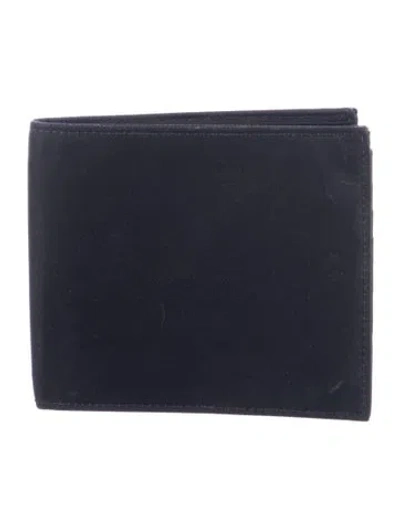 Pre-owned Prada Saffiano Lux Leather Wallet In Black