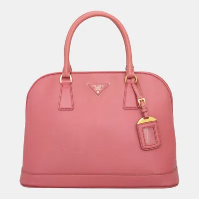 Pre-owned Prada Saffiano Lux Medium Open Tote Bag