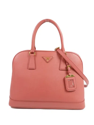 Pre-owned Prada Saffiano Lux Tote Bag In Pink