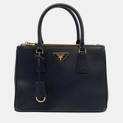 Pre-owned Prada Saffiano Luxe Tote Bag In Black