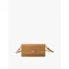 Prada Womens Neutral Saffiano Mini Leather Shoulder Bag