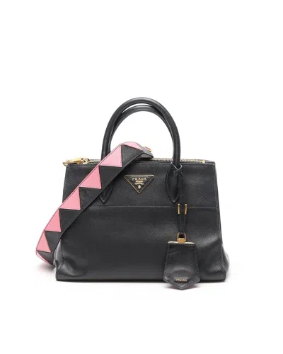 Prada Saffiano Paradigme Tote Bag In Multi