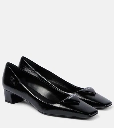 PRADA SAFFIANO PATENT LEATHER PUMPS