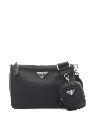 Pre-owned Prada Saffiano Shoulder Bag In Black