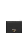 Prada Saffiano Small Wallet Accessories In Black
