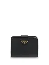 Prada Saffiano Small Wallet Accessories In Black