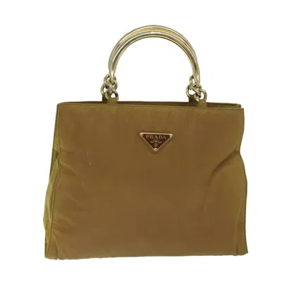 Prada Saffiano Synthetic Handbag () In Brown