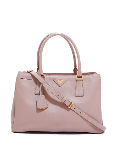 Pre-owned Prada Saffiano Two-way Handbag In Pink