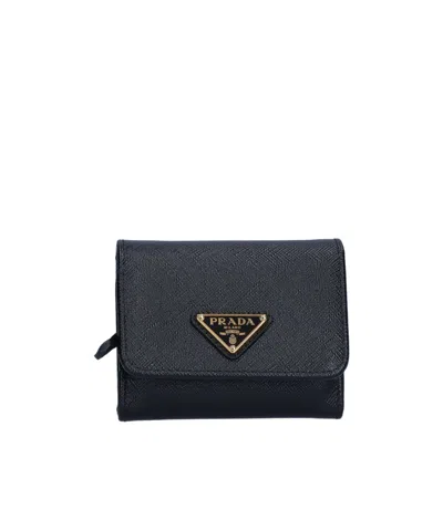 Prada Saffiano Wallet In Black