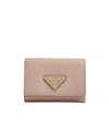 Prada Saffiano Wallet In Nude